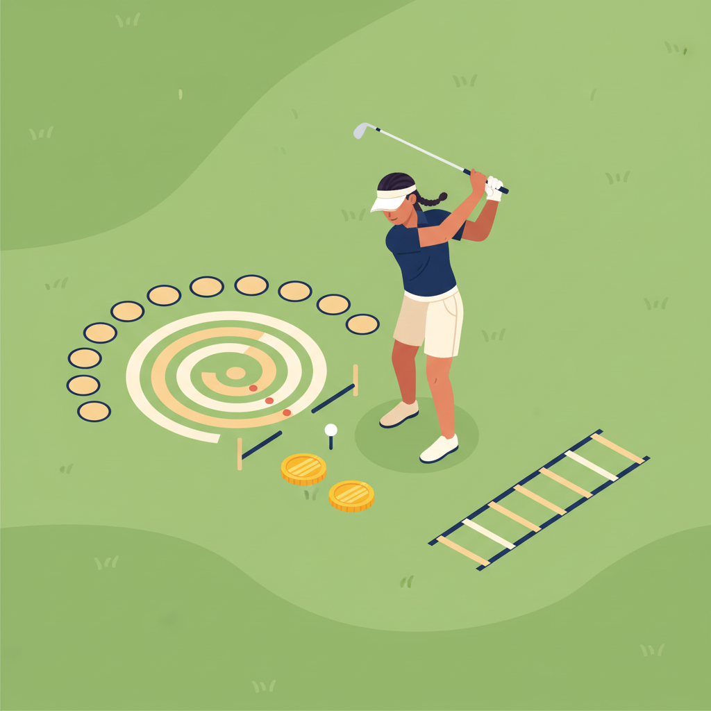 Landing Spot Coin Pitch court diagram